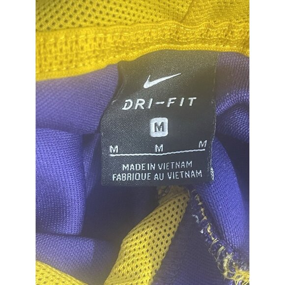 Nike LSU Tigers Short-Sleeve Showout Hoodie Men M Dri Fit Purple SEC - Picture 3 of 7